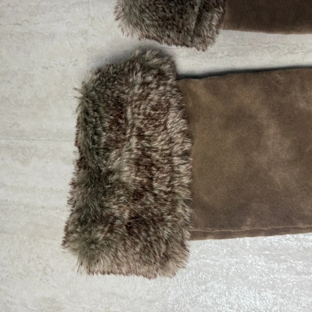 Sam Edelman Orlando Suede Boots with Faux fur